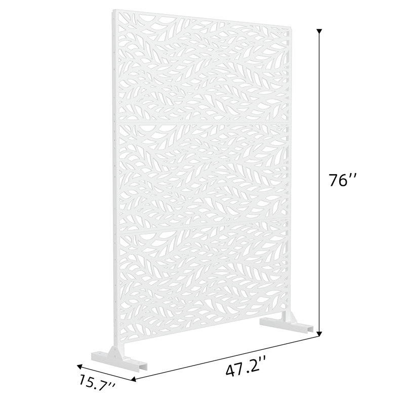 Magdeco 6.5 ft. H x 4 ft. W Metal Privacy Screen & Reviews Wayfair